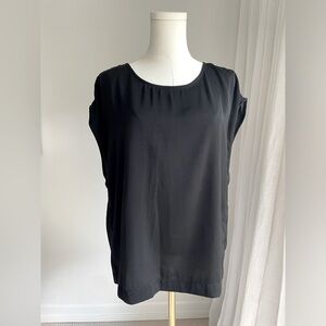 Rosamunde Black Short Sleeve Blouse - Medium